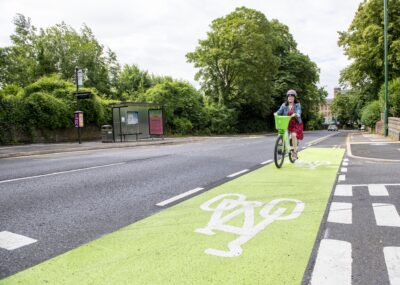 Carlton Road - New Cycle Lane - July 2023